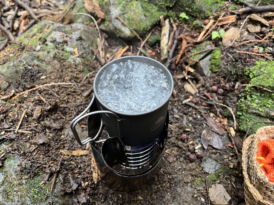 TOAKSトークス チタンアルコールストーブ持ってちょいULハイクと